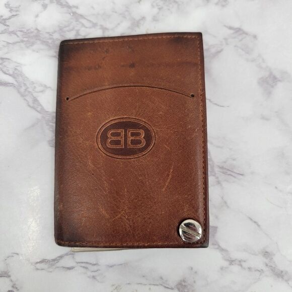 Buxton Brown Leather Card Fan Wallet Buisness Credit Card Holder Vintage - Picture 5 of 11